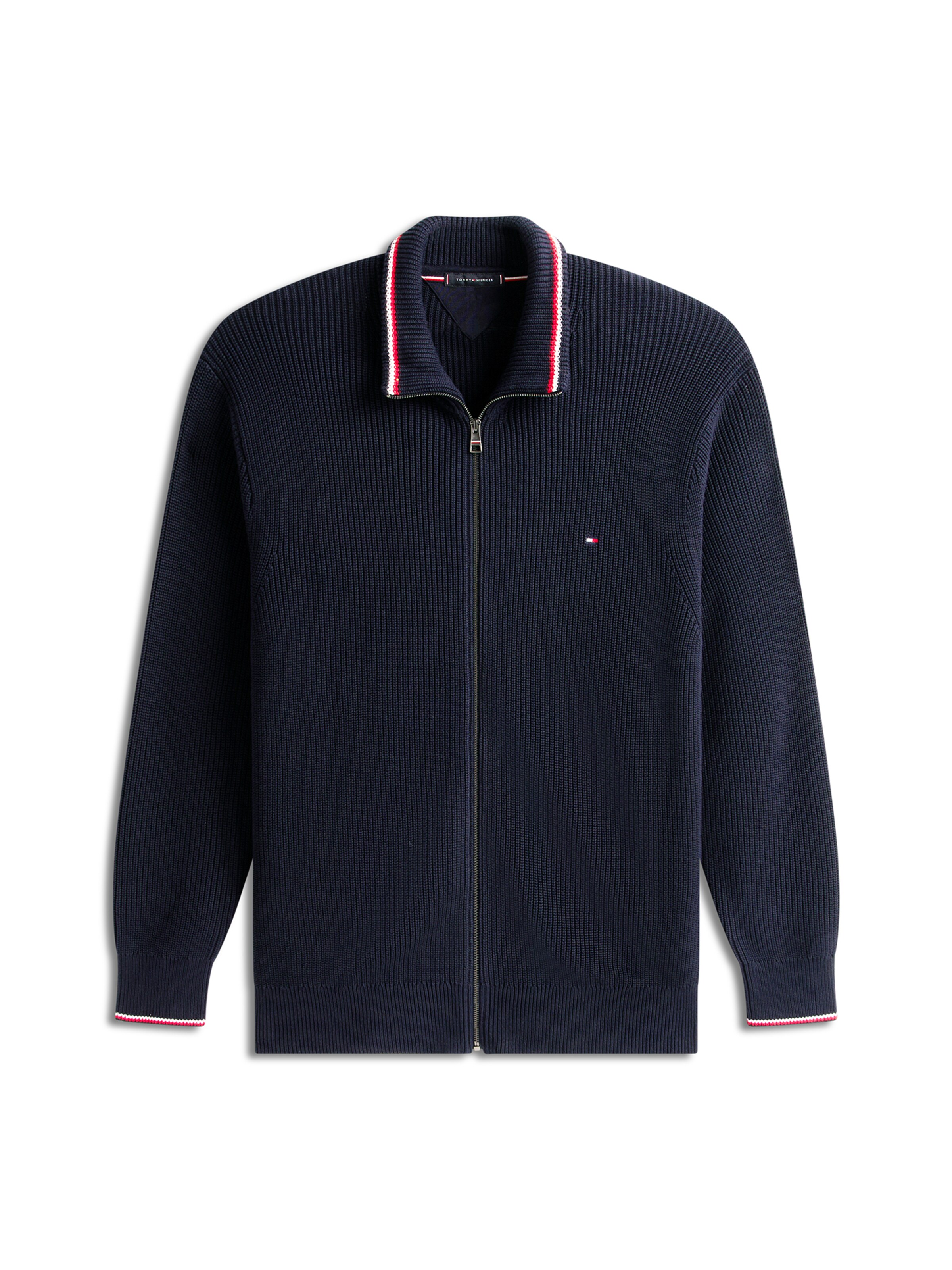 Tommy Hilfiger Big & Tall Strickjacke in Blau: Vorderseite