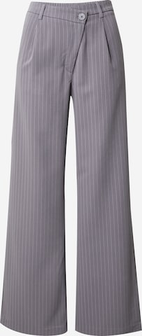 Tally Weijl Wide leg Pleat-Front Pants in Grey: front