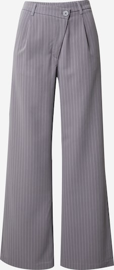 Pantaloni con pieghe Tally Weijl di colore grigio / bianco, Visualizzazione prodotti