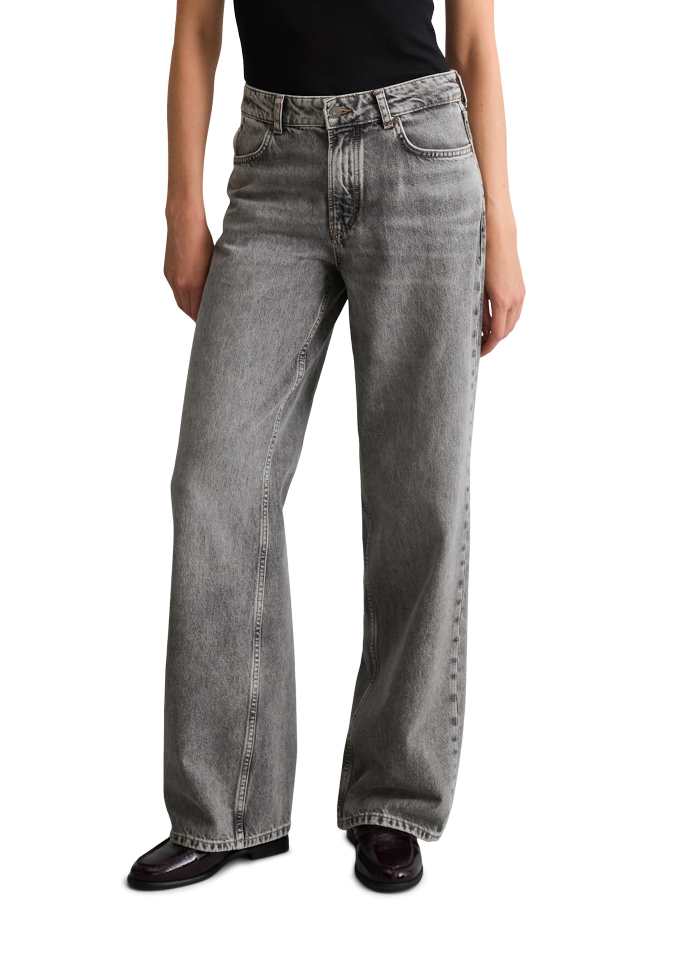 Marc O'Polo DENIM Loosefit Jeans 'Tomke' in Grau: Vorderseite