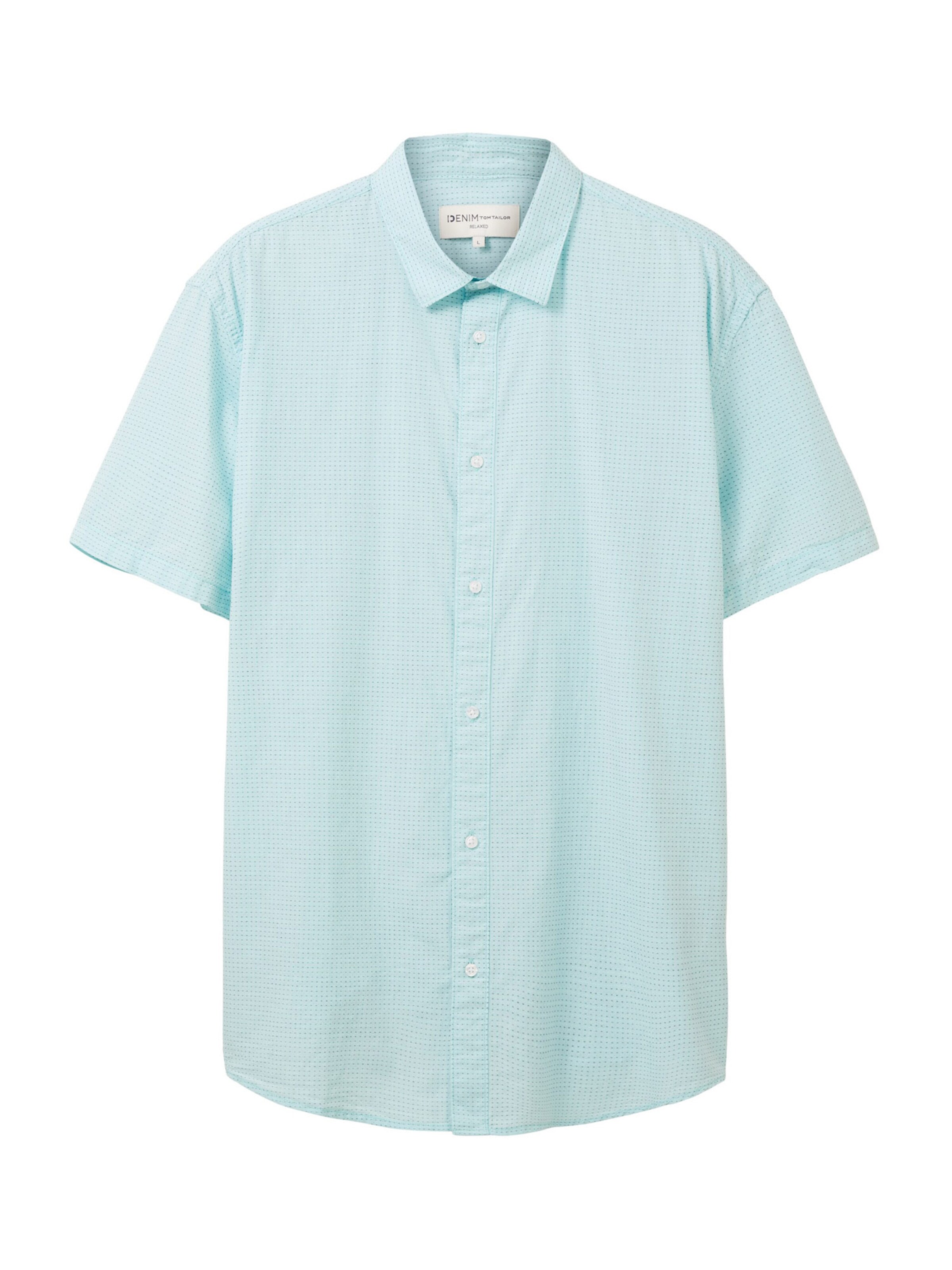 TOM TAILOR Regular fit Button Up Shirt in Blue: front