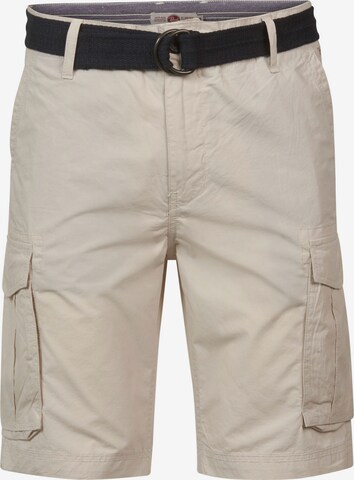 Pantalon cargo Petrol Industries en blanc : devant