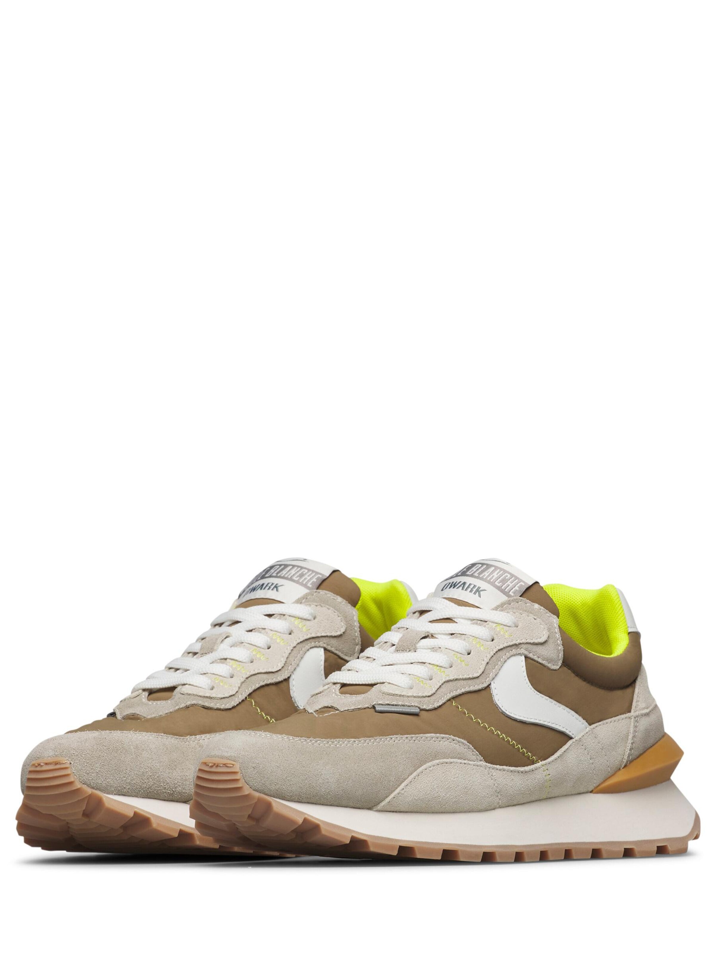 Baskets basses 'QWARK HYPE MAN.' Voile blanche en vert