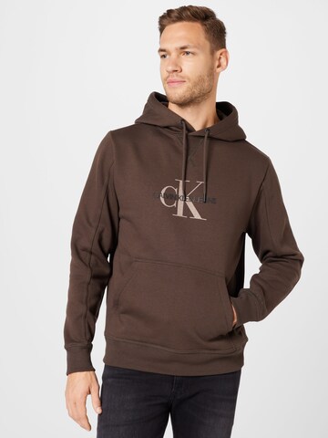 Calvin Klein Jeans Regular Sweatshirt in Braun: predná strana