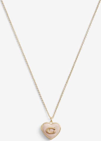 COACH Necklace in Gold: front