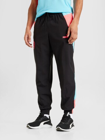 PUMA - Tapered Pantalón deportivo 'MCFC' en negro: frente