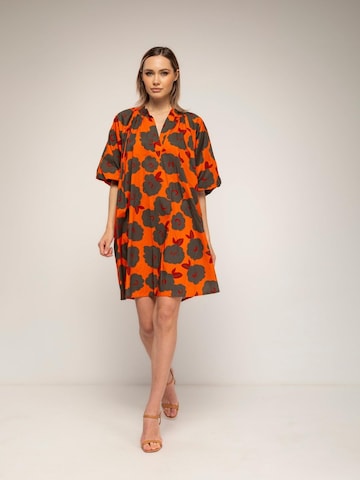 Tantra - Vestido talla grande en naranja