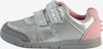 Baskets CLARKS en argent : devant