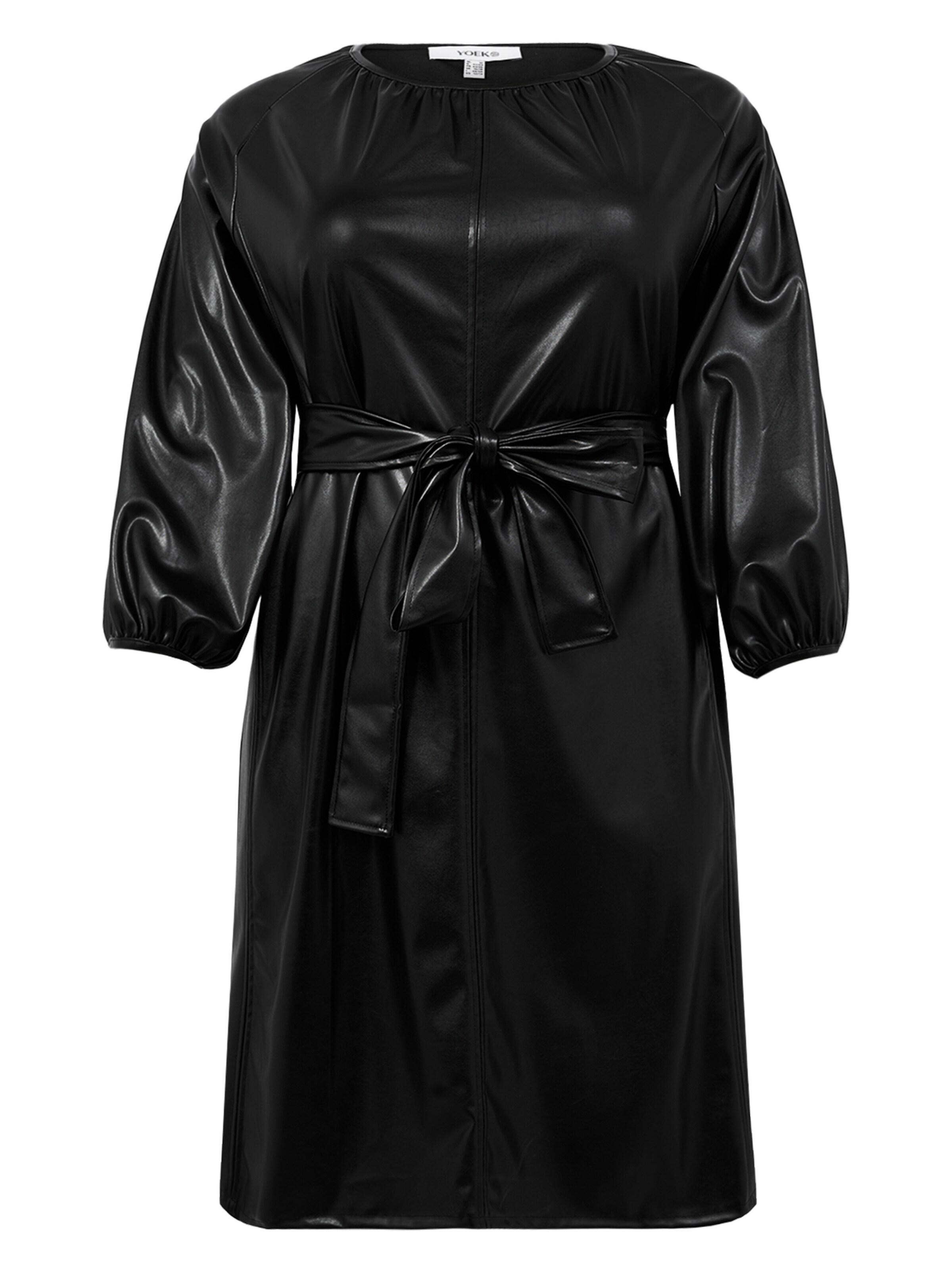 YOEK Jurk in Zwart: voorkant