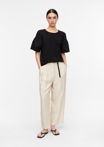 COMMA Wide leg Bandplooibroek in Beige