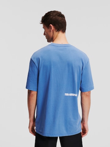 Karl Lagerfeld Тениска 'Rue St-Guillaume' в синьо