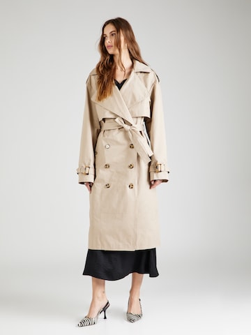 Misspap Between-seasons coat in Beige: front