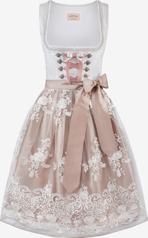 STOCKERPOINT Dirndl 'Aurelie' in Wit: voorkant