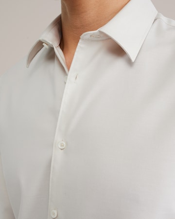 van Gils - Ajuste estrecho Camisa de negocios en blanco