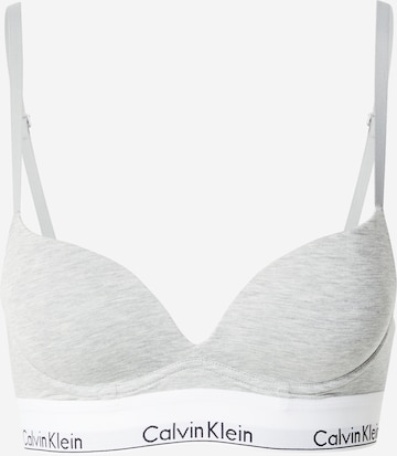 Calvin Klein Underwear Push-up Bra in Grey: front