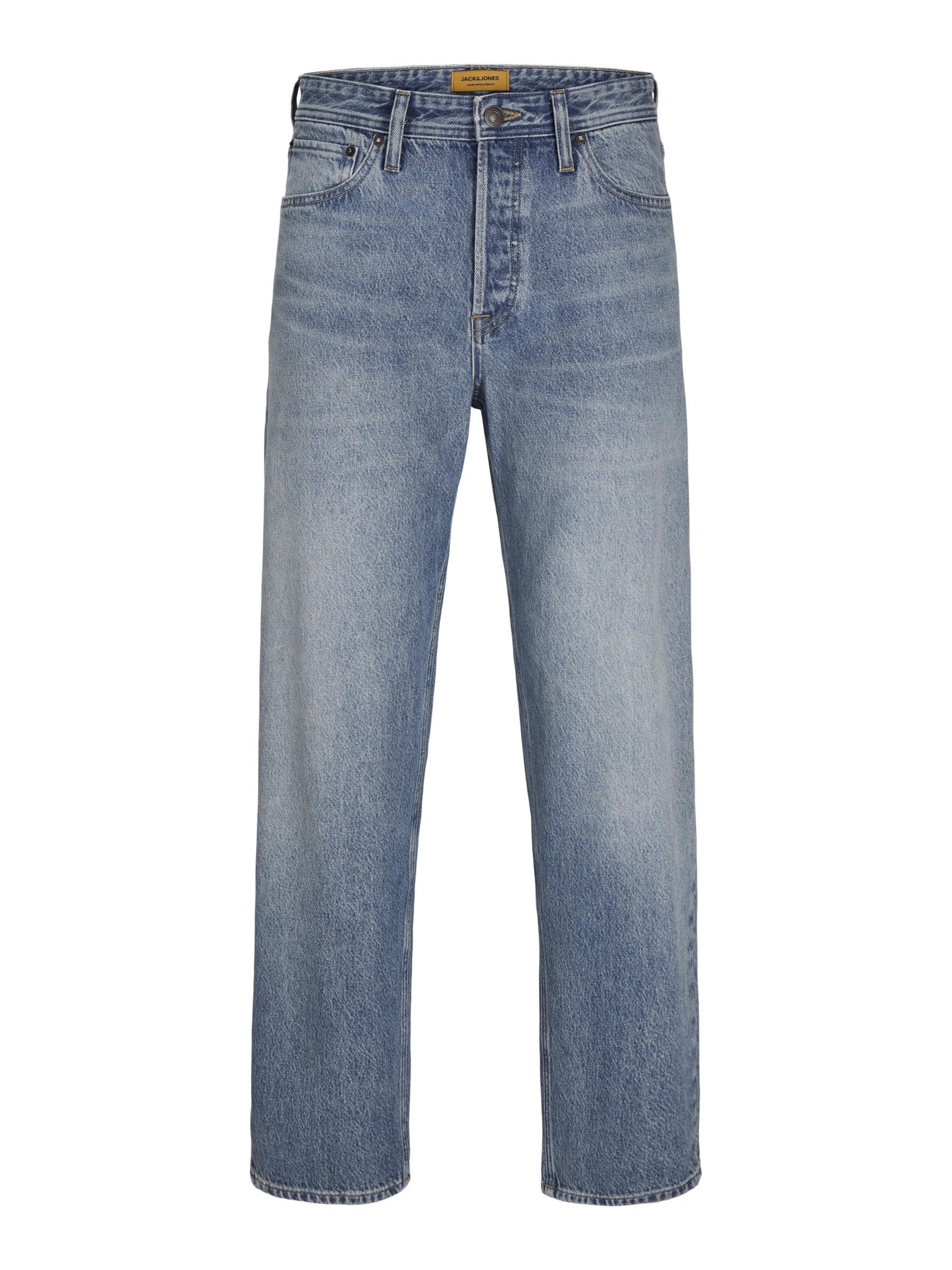 JACK & JONES - Loosefit Calças de ganga 'JJEddie JJOriginal' em azul: frente
