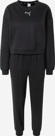 PUMA Tracksuit in Black: front