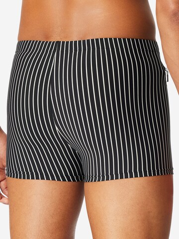 SCHIESSER Zwemshorts ' Ocean Swim ' in Zwart