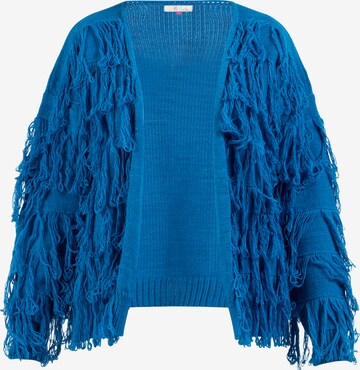 IZIA Gebreid vest in Blauw: voorkant