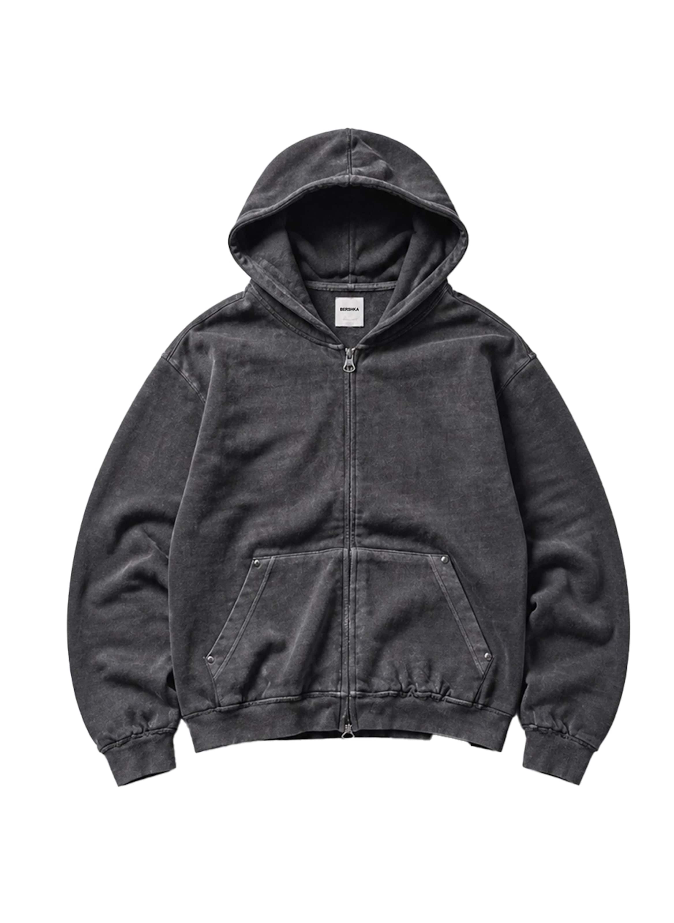 Hanorac pe XS Bershka pe gri, Vizualizare produs