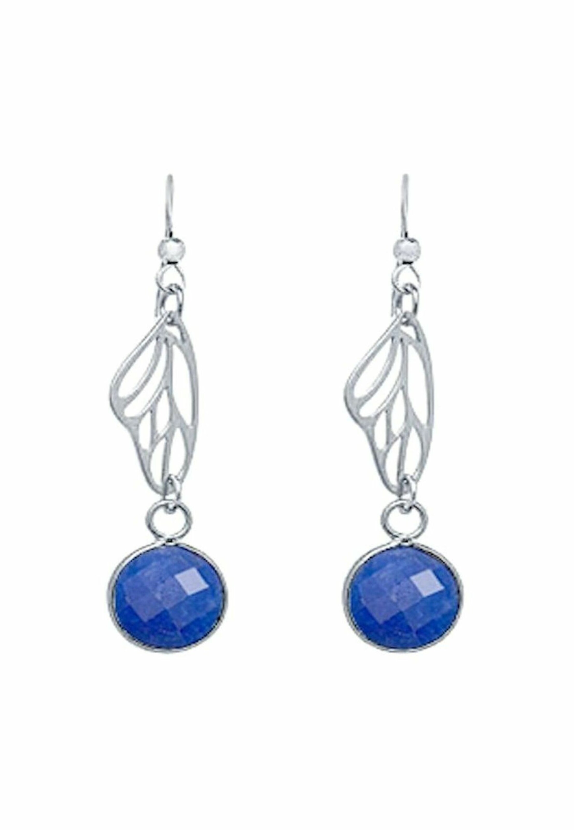 Gemshine Ohrringe in Blau, Silber 