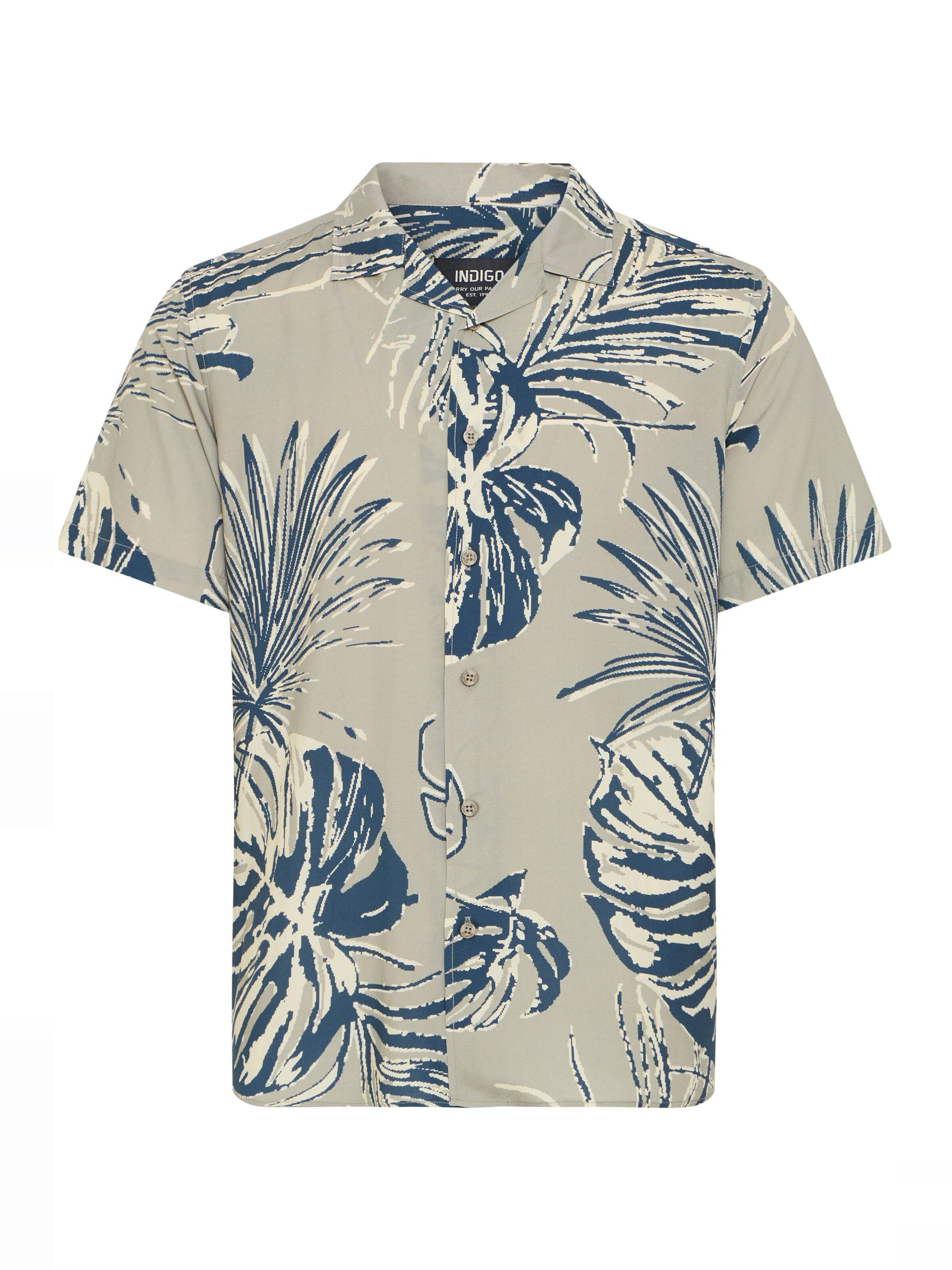 INDICODE JEANS Button Up Shirt ' IDMariol ' in Grey: front