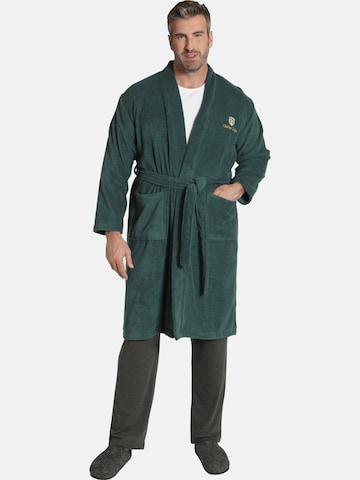 Charles Colby Long Bathrobe in Green: front