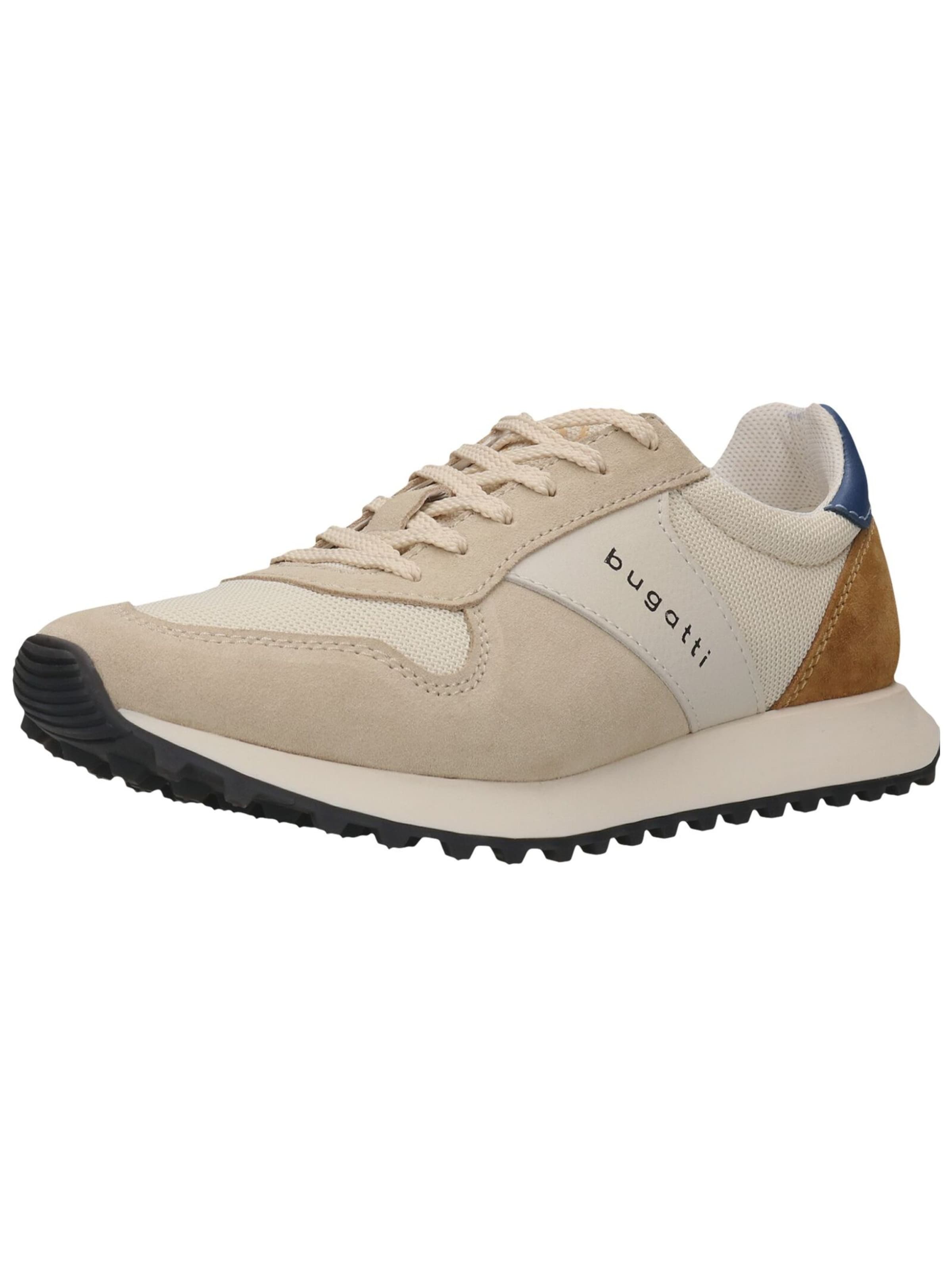 Sneaker bassa di bugatti in beige: frontale