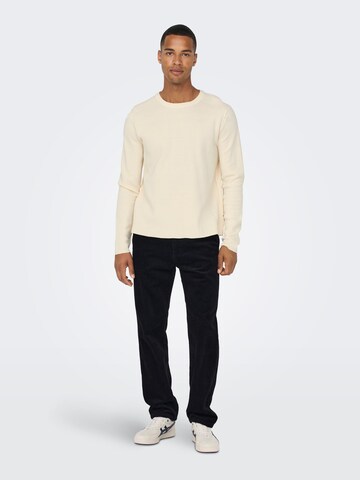 Only & Sons Pullover 'Luke' in Weiß