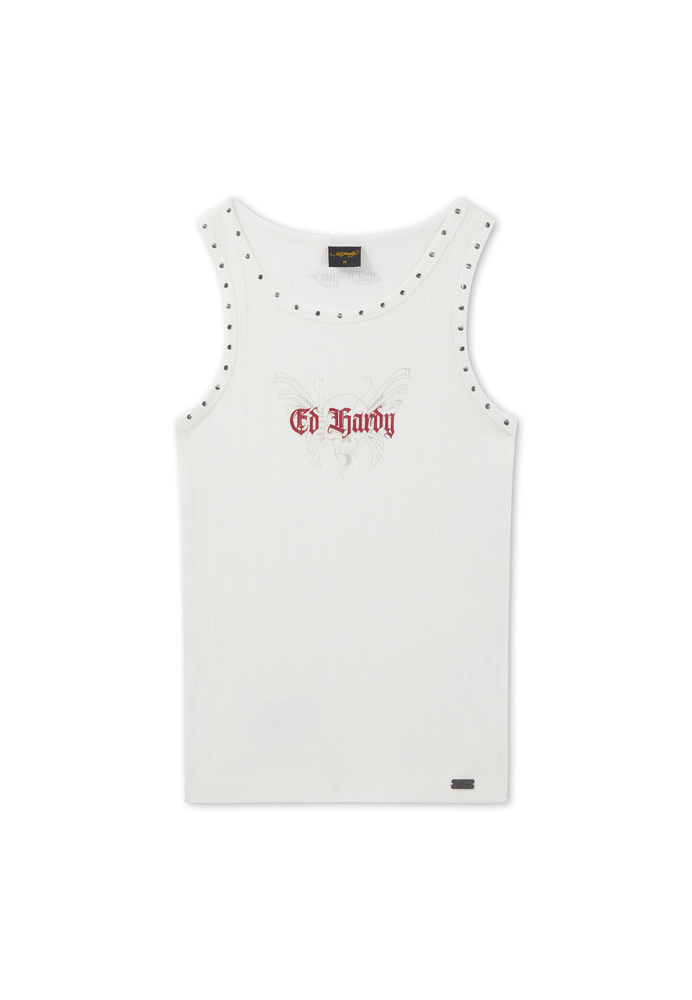 Ed Hardy - Camiseta en blanco: frente