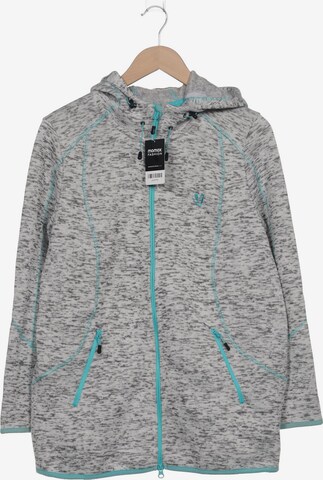 Ulla Popken Sweatshirt & Zip-Up Hoodie in XL in Grey: front