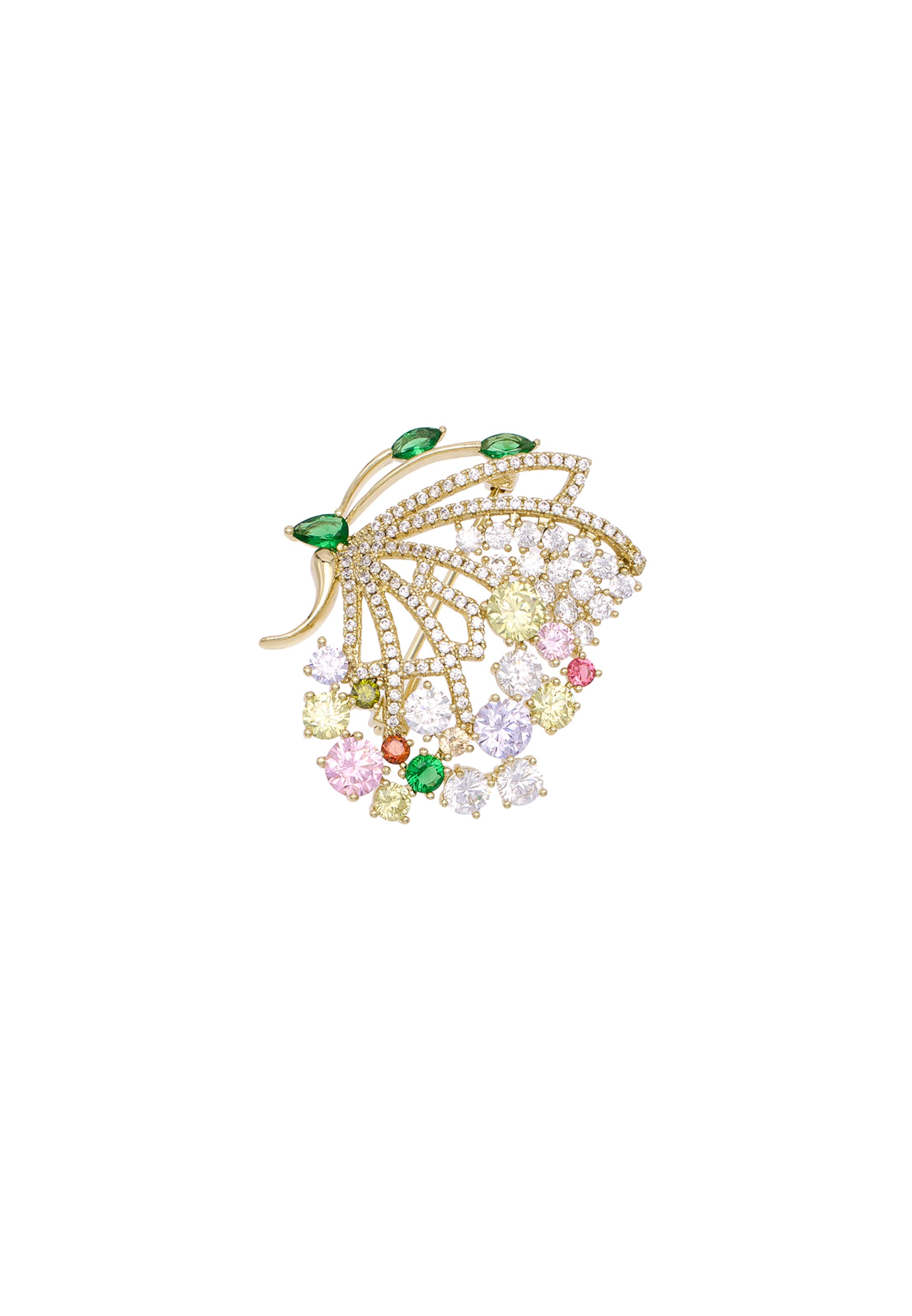 faina - Broche en oro: frente