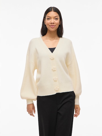 VILA Knit cardigan in Beige: front
