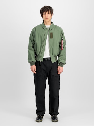 ALPHA INDUSTRIES Between-Season Jacket 'Cvc Modiry' in Green: front