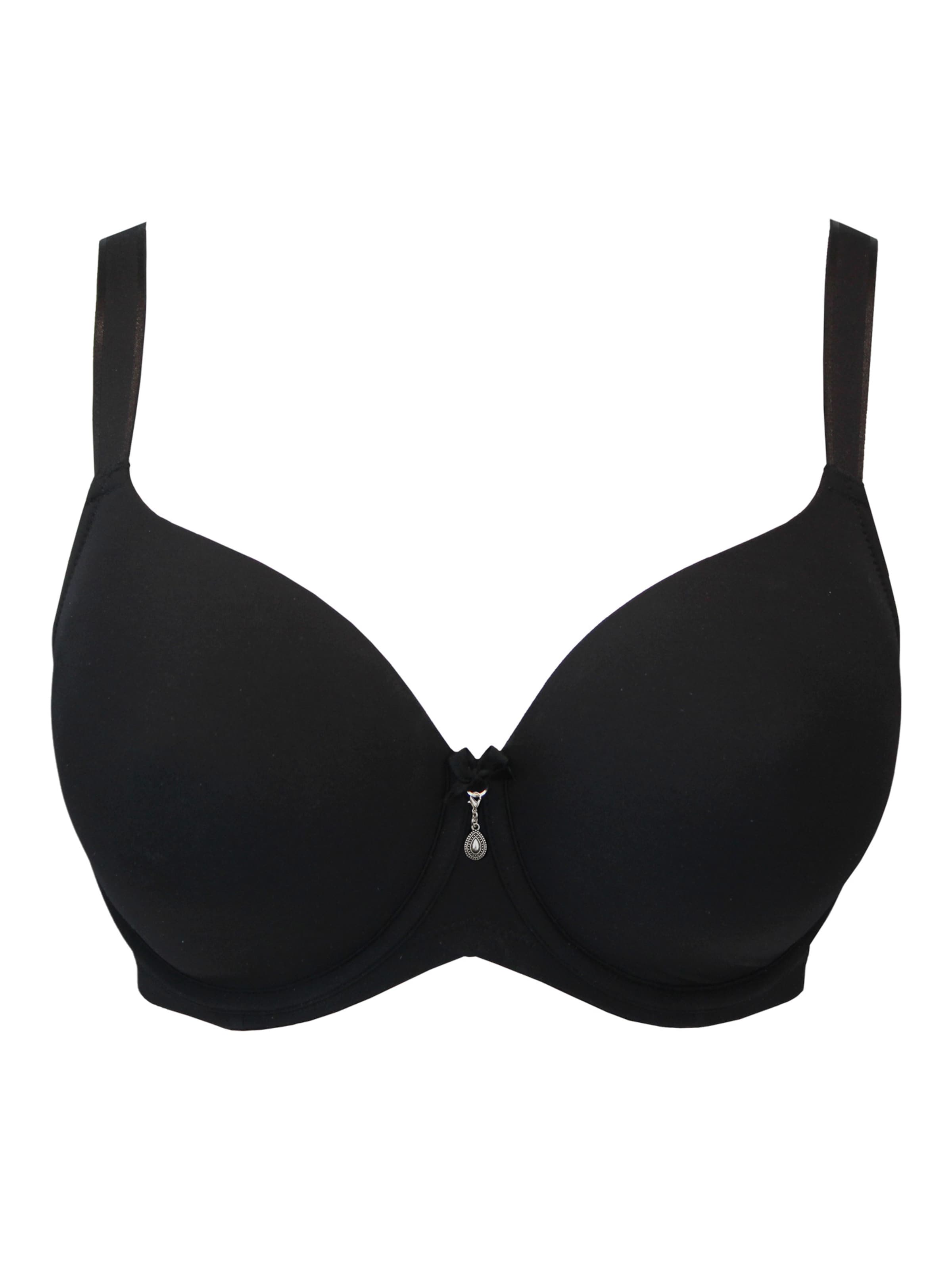 SugarShape T-Shirt BH &#x27;True&#x27; in Schwarz: Vorderseite