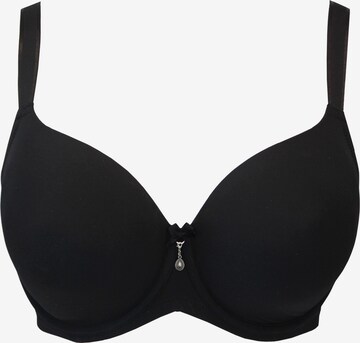 SugarShape T-shirt Bra 'True' in Black: front