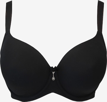 SugarShape T-shirt Bra 'True' in Black: front