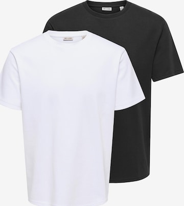 Only & Sons Shirt 'Caspian' in Schwarz: Vorderseite
