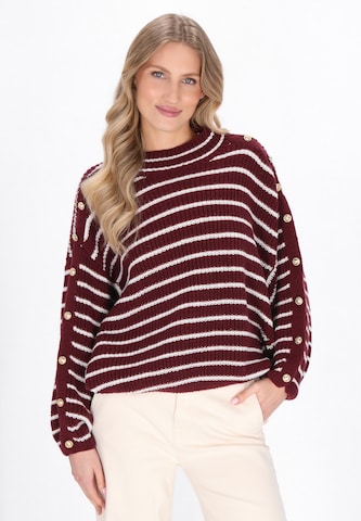DreiMaster Maritim Sweater 'Maritim' in Red: front