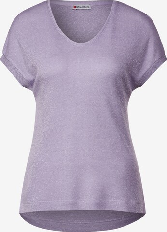 STREET ONE Shirt in Purple: front