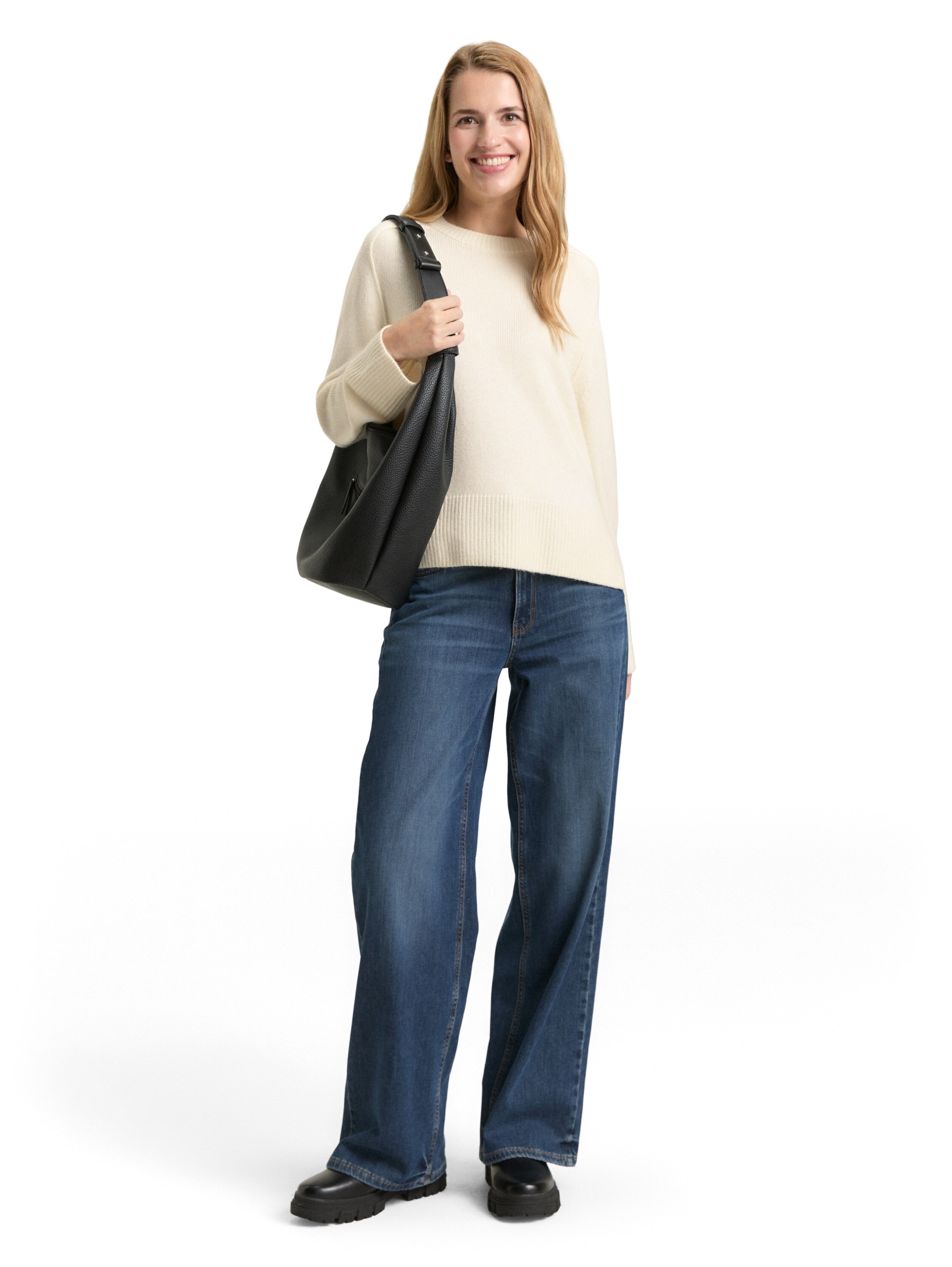 TOM TAILOR Sweater in White