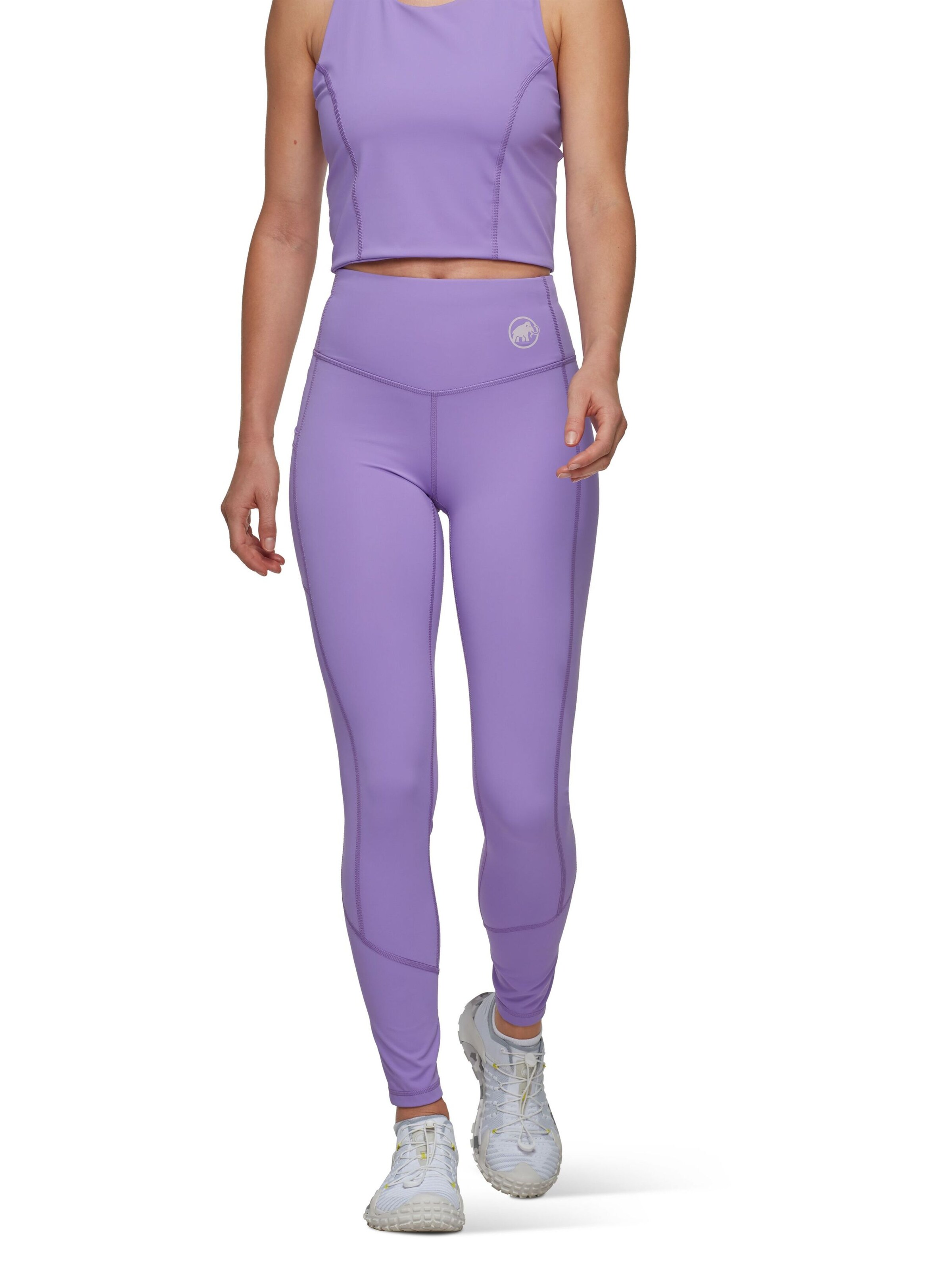 MAMMUT Skinny Workout Pants 'MASSONE' in Purple: front