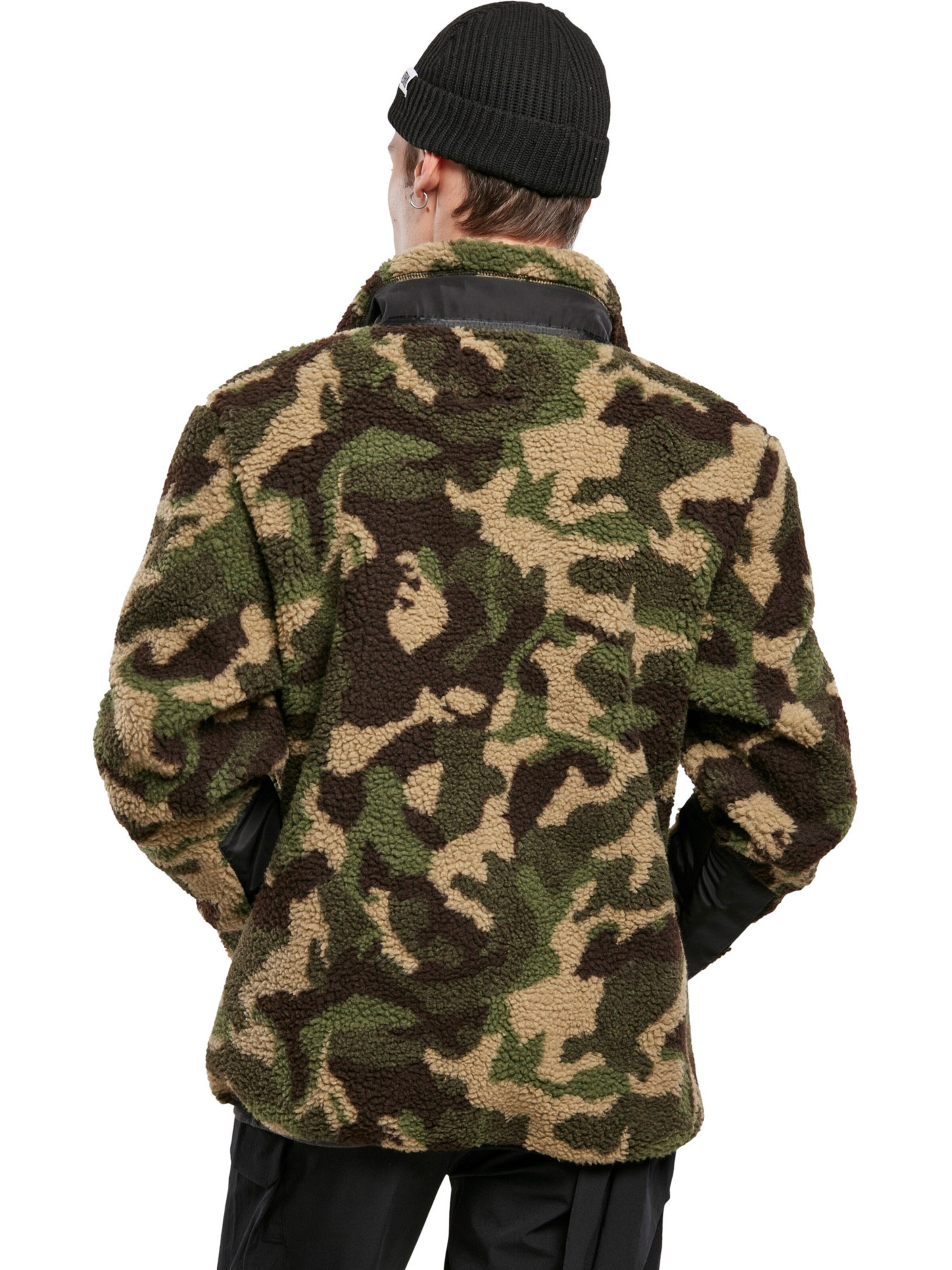 Urban Classics Fleecejacka i grön