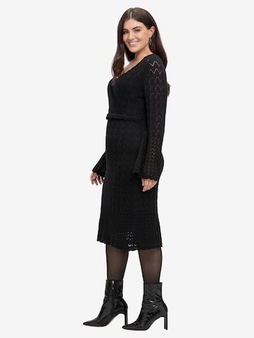 SHEEGO Knitted dress in Black