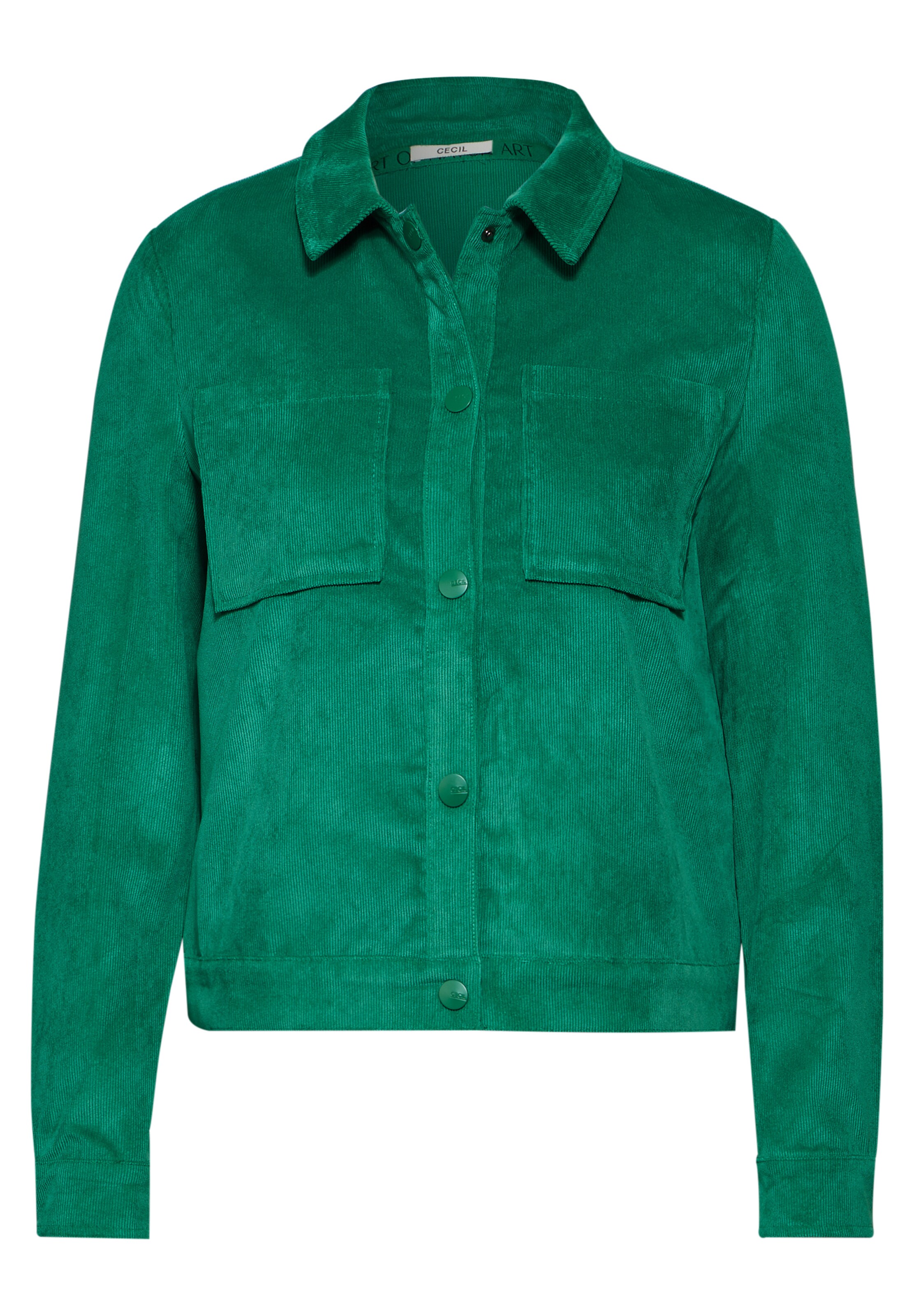 CECIL Between-Season Jacket in Green: front