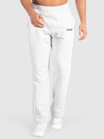 Loosefit Pantalon 'Tariq' Smilodox en blanc : devant