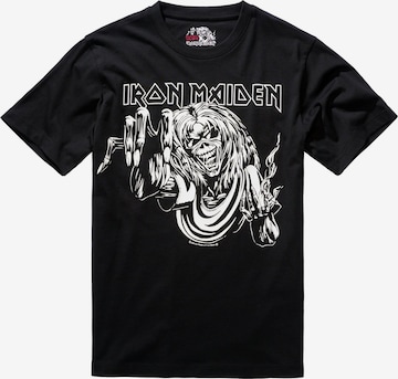 Brandit Shirt 'Iron Maiden' in Zwart: voorkant