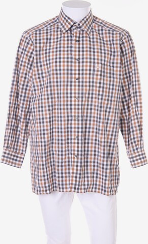 OLYMP Button Up Shirt in XS in Brown: front