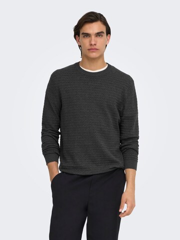 Pullover 'ONSLoui' di Only & Sons in grigio: frontale