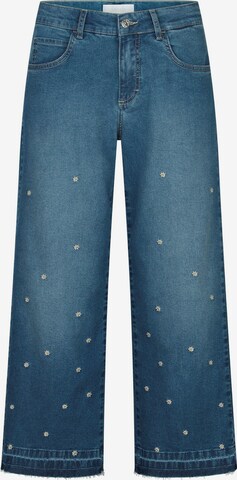 Wide Leg Jean 'Ornella Diamond' Angels en bleu : devant